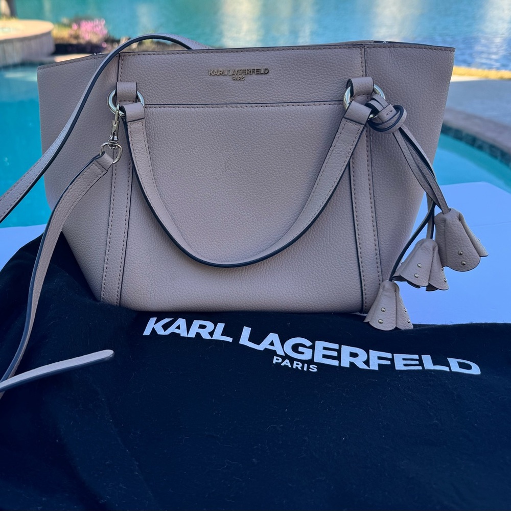Karl Lagerfeld Nude Hue Shoulder Bag